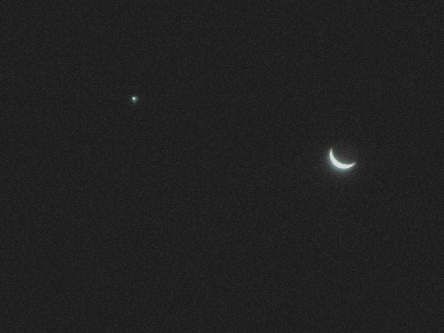 A Celestial Encounter: Jupiter and the Waning Crescent Moon A Celestial Encounter: Jupiter and the Waning Crescent Moon