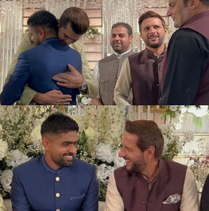 The star-studded wedding was graced by Babar Azam The star-studded wedding was graced by Babar Azam