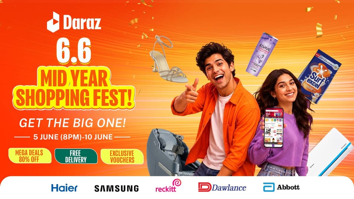 Daraz Pakistan Brings Big Savings and Bigger Rewards with 6.6 Mid Year Shopping Fest