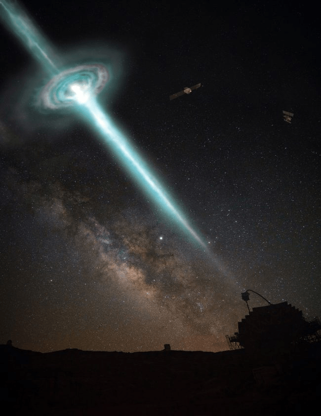 Epic cosmic explosion detected via faster than light particles Space