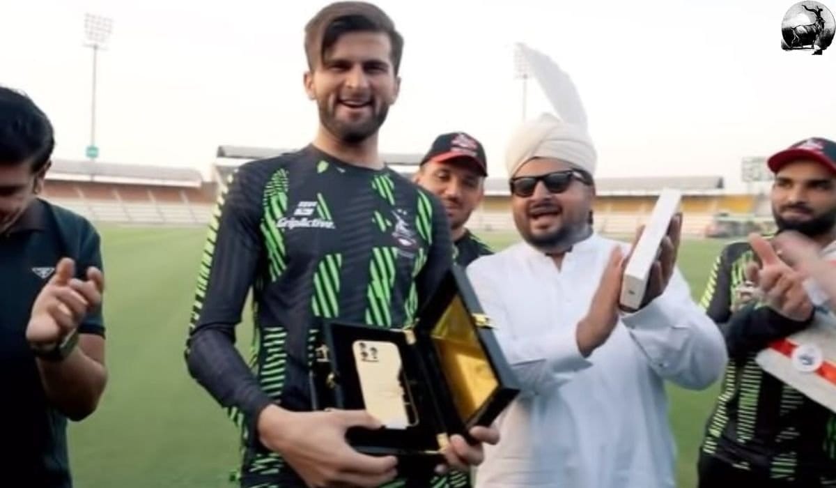 Lahore Qalandars Gift Shaheen Afridi Gold-Plated iPhone