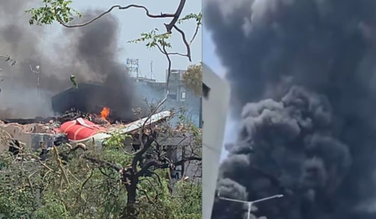 Passenger Plane Crashes at Ahmedabad Airport