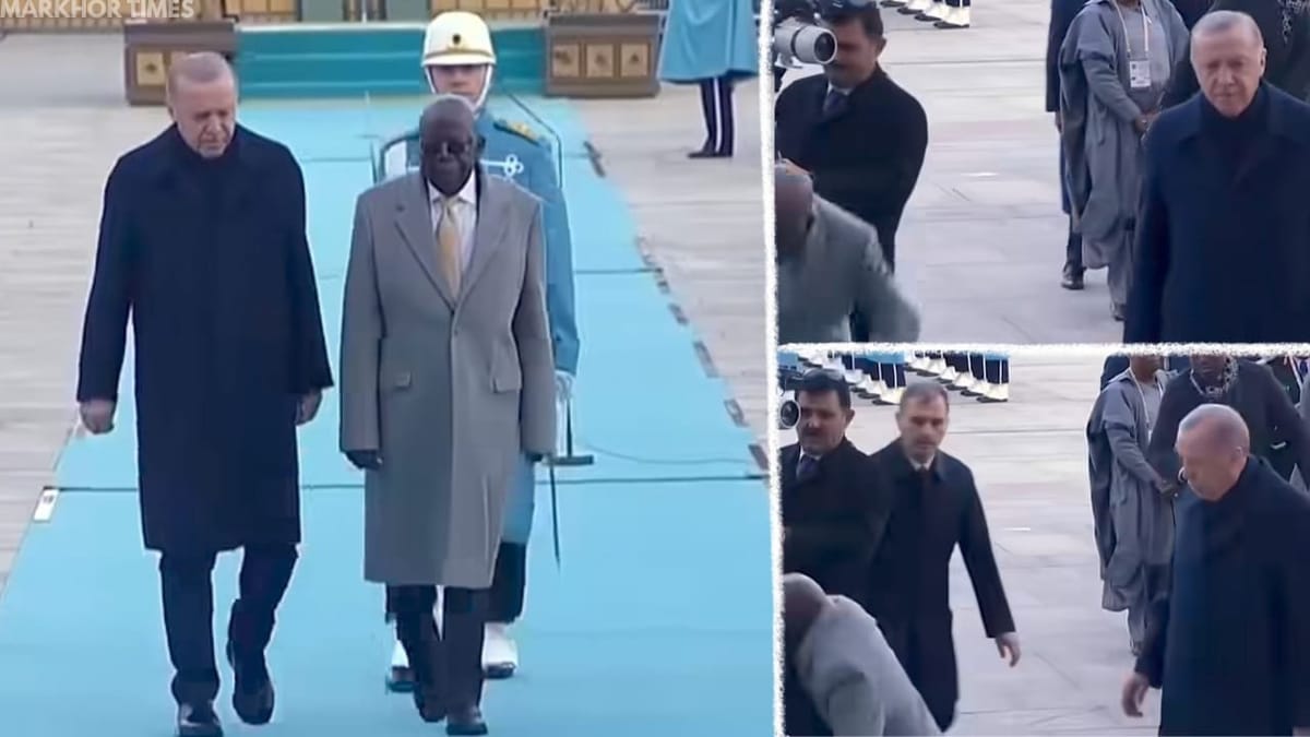 Nigerian President Falls at Turkey Event