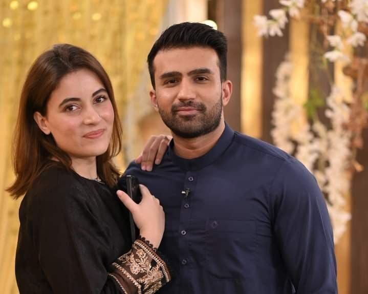 Shagufta ejaz daughter Anya with husband Hamza ali…