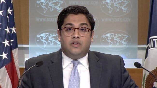 US Principal Deputy Spokesperson Vedant Patel.