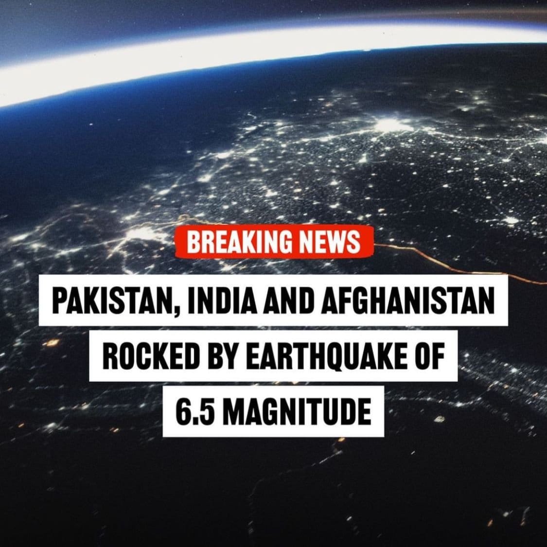 Earthquake hits Pakistan