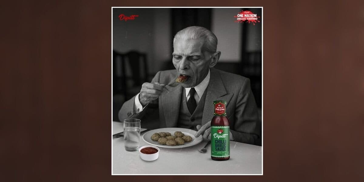 Backlash Forces Dipitt to Pull AI Ad of Quaid-e-Azam Eating Ketchup