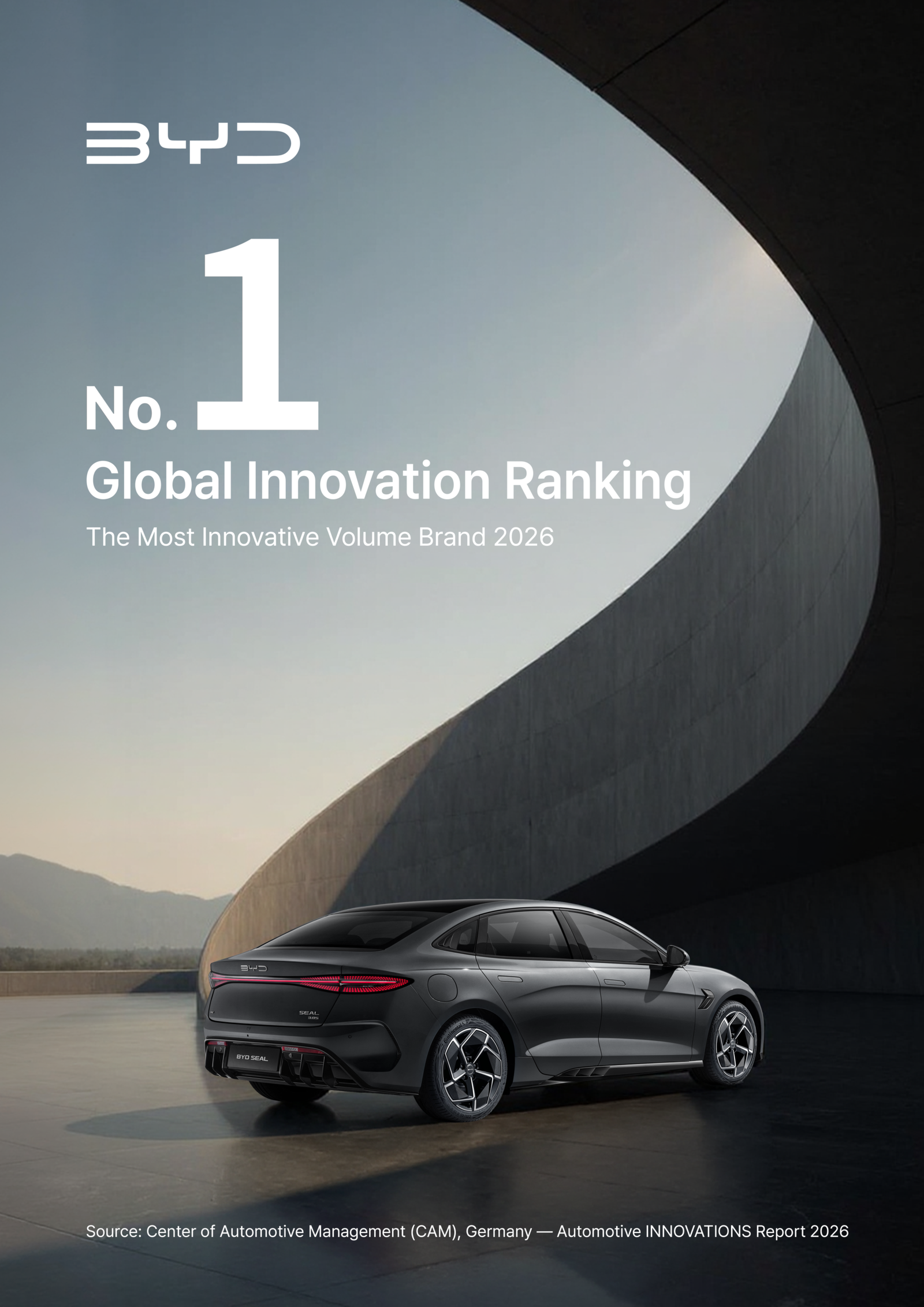 BYD Tops CAM Global Automotive Innovation Ranking in Historic First