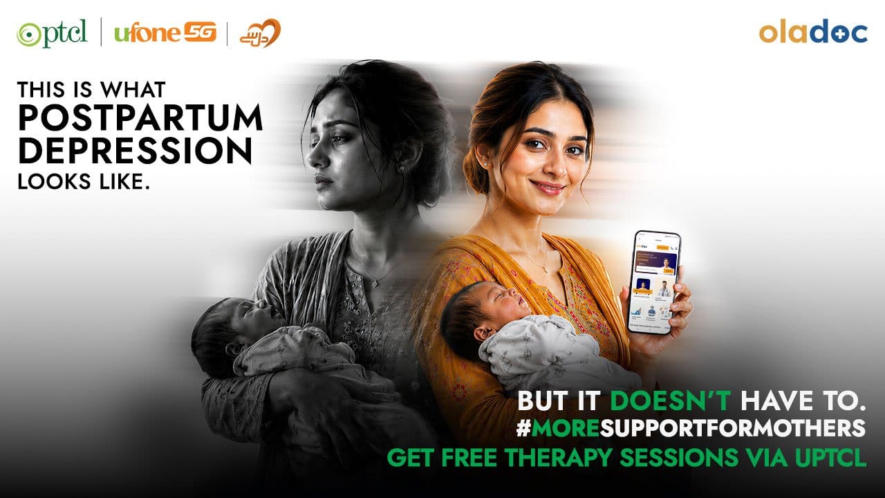 Mother’s Day 2026, PTCL & Ufone Partner with Oladoc to Bring Free Mental Health Support to Pakistan’s New Mothers