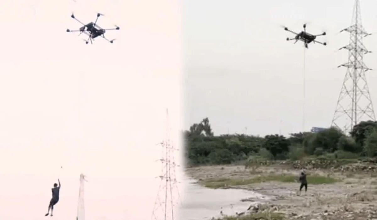 Punjab Deploys First Airlift Drone for Flood Rescues