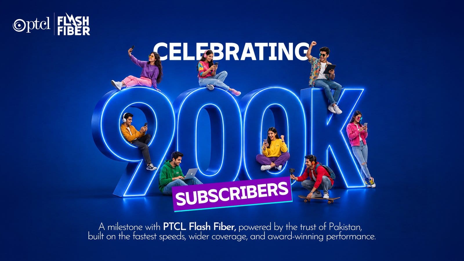 PTCL Flash Fiber surpasses 900,000 subscribers, reinforcing leadership in Pakistan's fiber broadband market