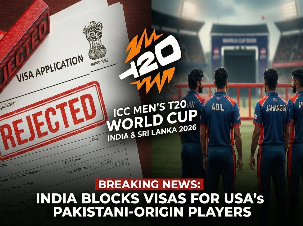 Diplomatic Standoff Threatens T20 World Cup as India Reportedly Rejects Visas for Pakistani Origin USA Players