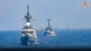 The joint naval exercise by China, Iran, and Russia
