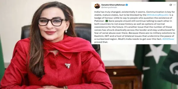 Sherry Rehman's X account blocked in India