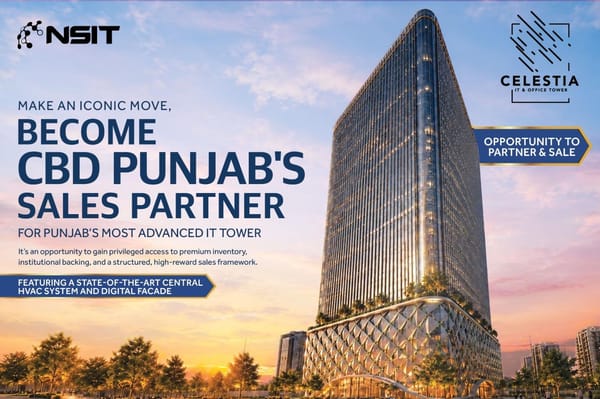 CBD Punjab Invites Sales Partners for Celestia IT & Office Tower in NSIT City