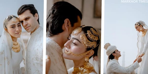 Hina Afridi Shares Nikkah Pictures with Taimoor Akbar on Social Media