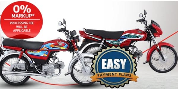 Honda CD70 New Model Installment Plans in Pakistan – August 2025 Update