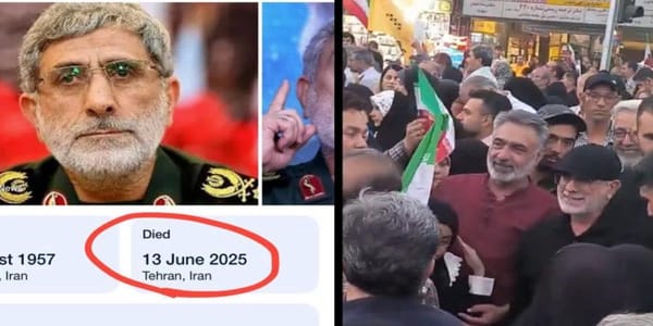 Iranian General Esmail Qaani Appears Alive in Tehran After Wikipedia Declared Him Dead