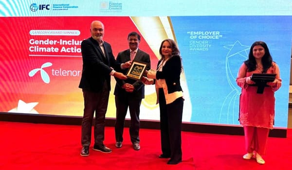 Telenor Pakistan Honored with “Employer of Choice 2025 – Exemplary Award”