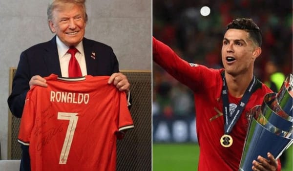 Ronaldo Sends ‘Peace’ Message to Trump with Signed Jersey at G7