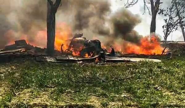 Trainer Aircraft Goes Down in Churu, Rajasthan