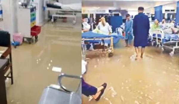 Jinnah Hospital Wards Soaked Amid Lahore Downpour