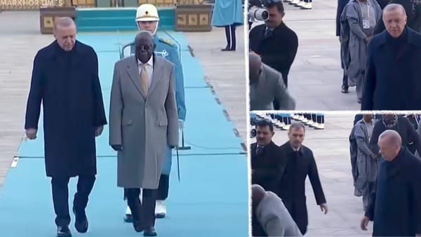 Nigerian President Falls at Turkey Event