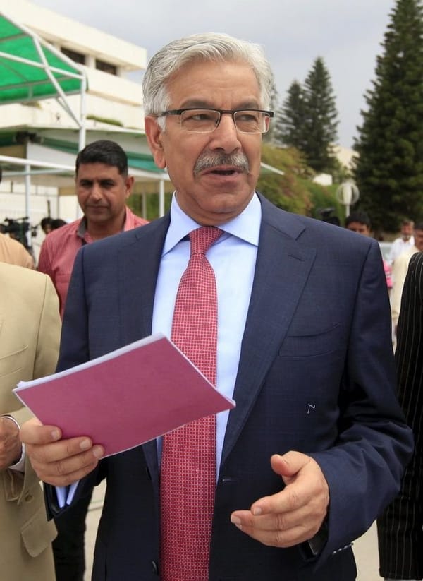 Pakistani Defense Minister Khawaja Muhammad Asif