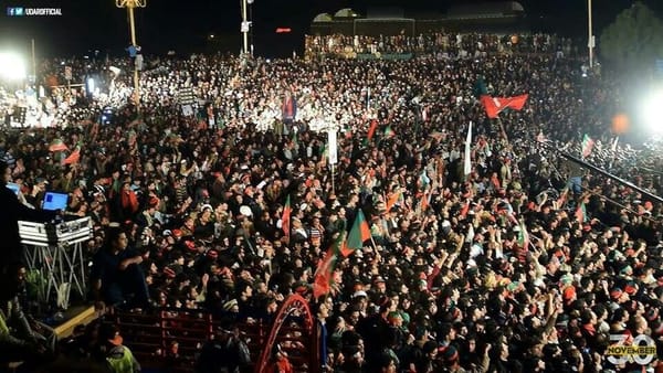 Pti jalsa Massive crowd