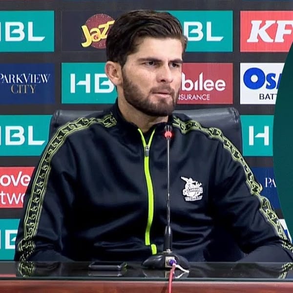 Shaheen Shah Afridi at presser