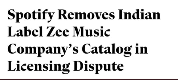Bollywood Fans Disappointed as Licensing Dispute Causes Removal of Songs from Spotify