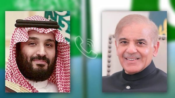 Crown Prince Reaffirms Support for Pakistan in Phone Call with PM