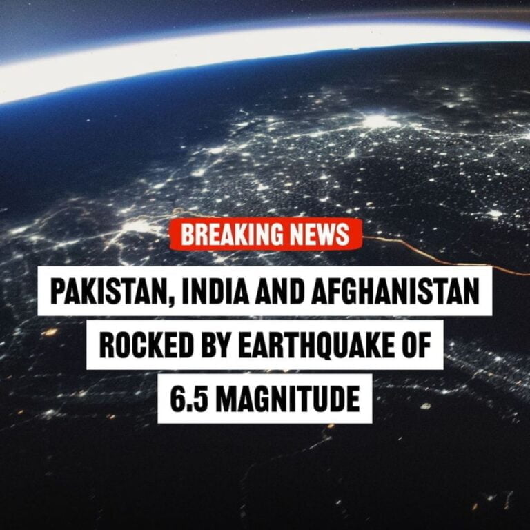 Earthquake hits Pakistan