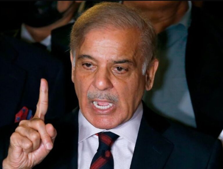 Pakistan’s Prime Minister Shehbaz Sharif accuses political opponents of undermining democracy and national security