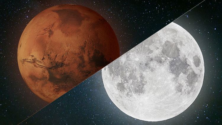 Moon and Mars