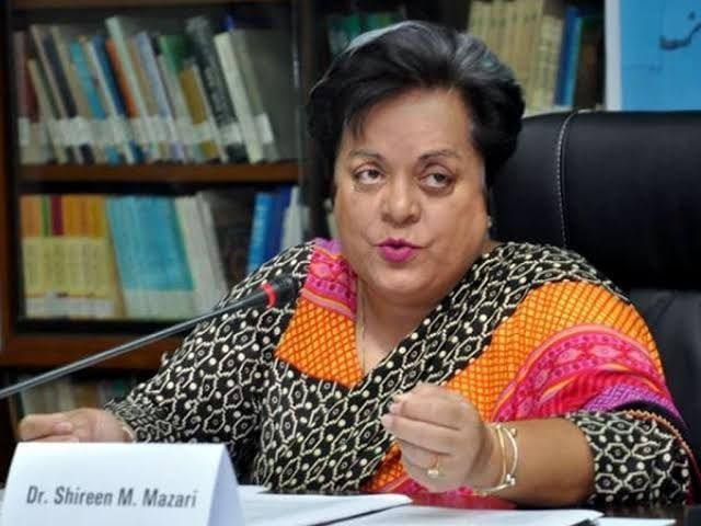 Federal Minister of Human Rights Shireen Mazari…