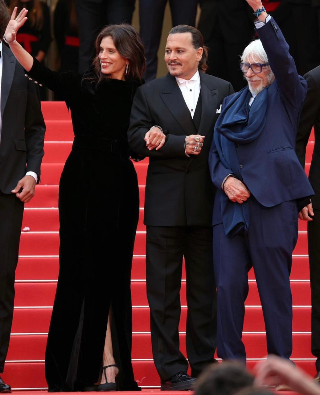 Johnny Depp hit Cannes Red Carpet as the 76th edition of the film festival kicked off in the South of France on Tuesday.