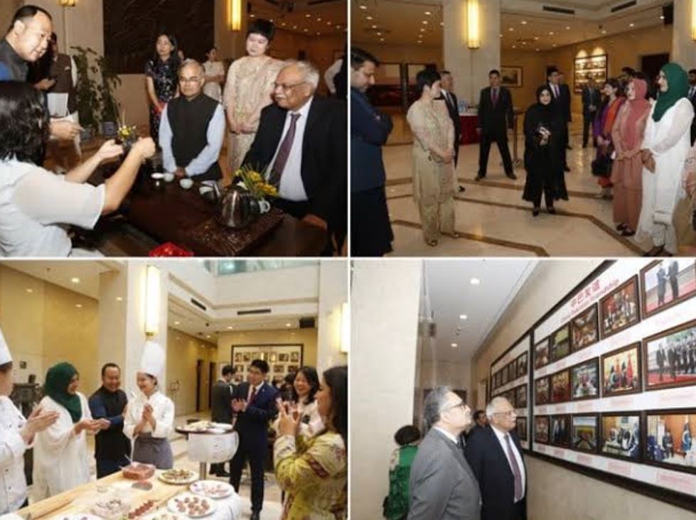 Chinese Embassy held the Reception with Pakistani Diplomats in celebration of 72nd anniversary of the establishment of diplomatic relations between China and Pakistan. SCREENGRAB
