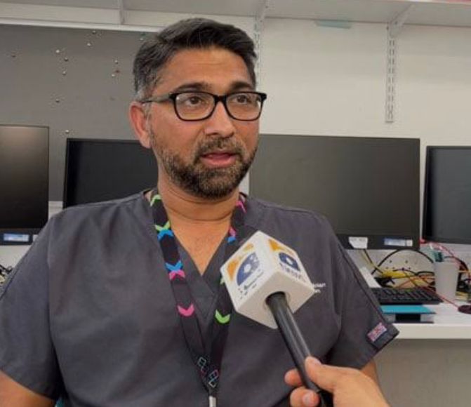 A Pakistani surgeon, Dr. Amer Raza