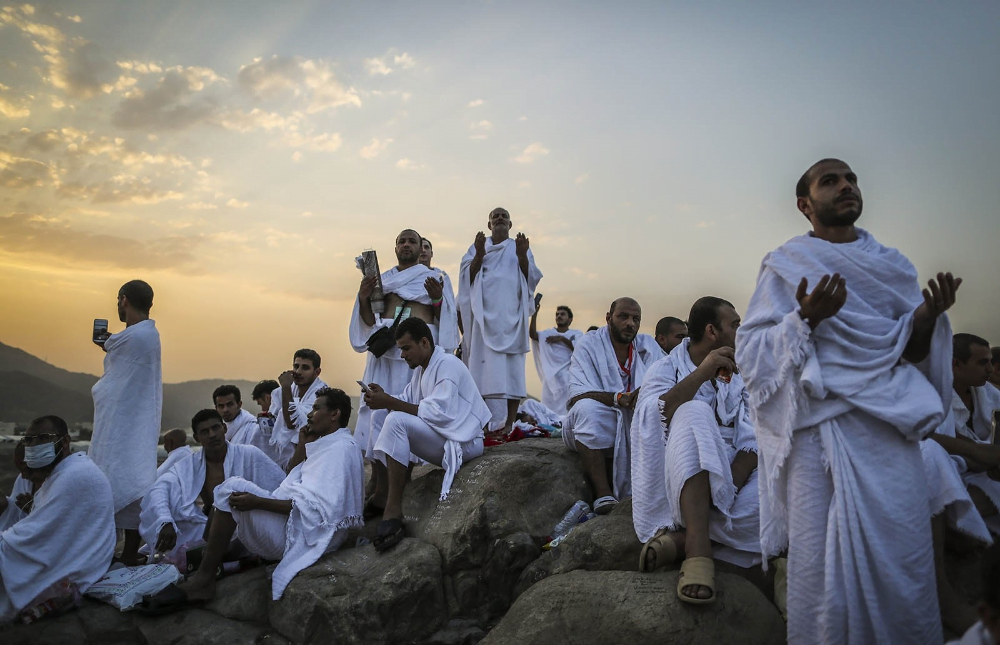 Millions of Muslims climb Mount Arafat for peak of hajj pilgrimage