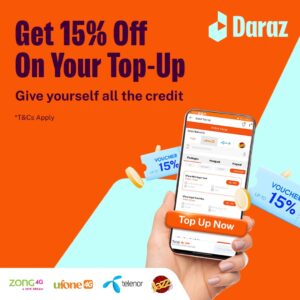 Daraz Pakistan empowers connectivity with 15% off on all mobile network top-ups for an entire month 