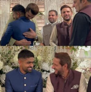 The star-studded wedding was graced by Babar Azam