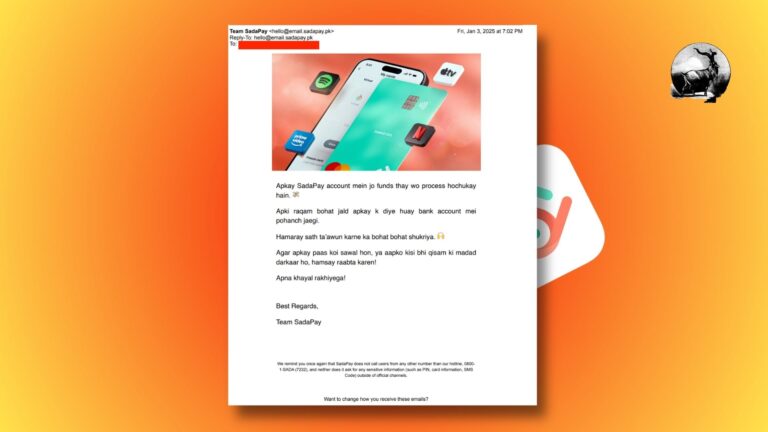Sadapay Faces Backlash Over Erroneous Email Blast to Users and Non-Users Alike