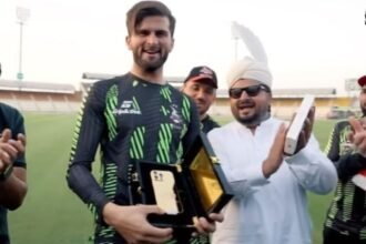 Lahore Qalandars Gift Shaheen Afridi Gold-Plated iPhone