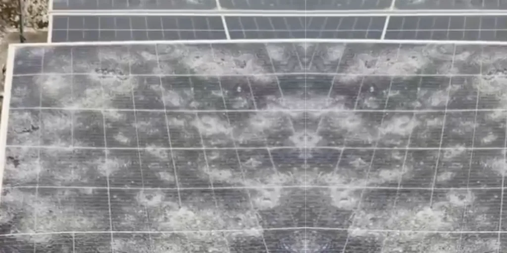 Solar Panels are damaged due to heavy hail storm solar-panels-are-damaged-due-to-hailstorm