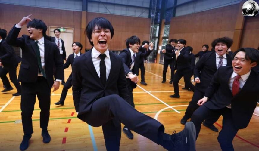 Tokyo's Salarymen Spread Joy with Cheerleading