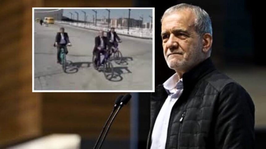 President Pezeshkian Promotes Health with Bicycle Ride in Isfahan