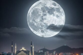 Wolf Moon Lights Up Pakistan’s Sky