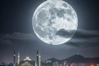 Wolf Moon Lights Up Pakistan’s Sky
