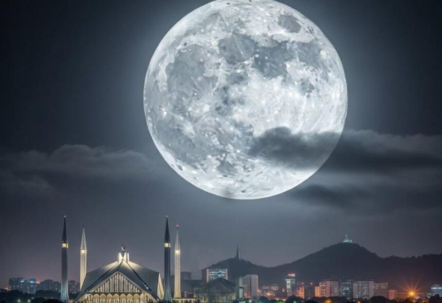 Wolf Moon Lights Up Pakistan’s Sky